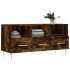 Mueble de TV madera de ingeniería roble ahumado 102x36x50