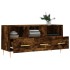 Mueble de TV madera de ingeniería roble ahumado 102x36x50