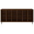 Mueble discos madera contrachapada roble marrón 100x38x48