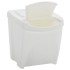 Cubos de basura apilables 4 uds polipropileno blanco 100