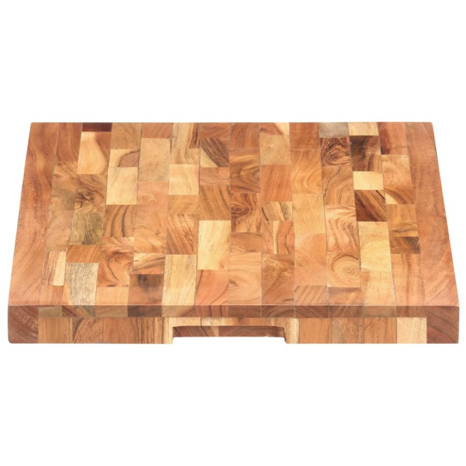 Tabla de cortar de madera maciza de acacia 60x40x4