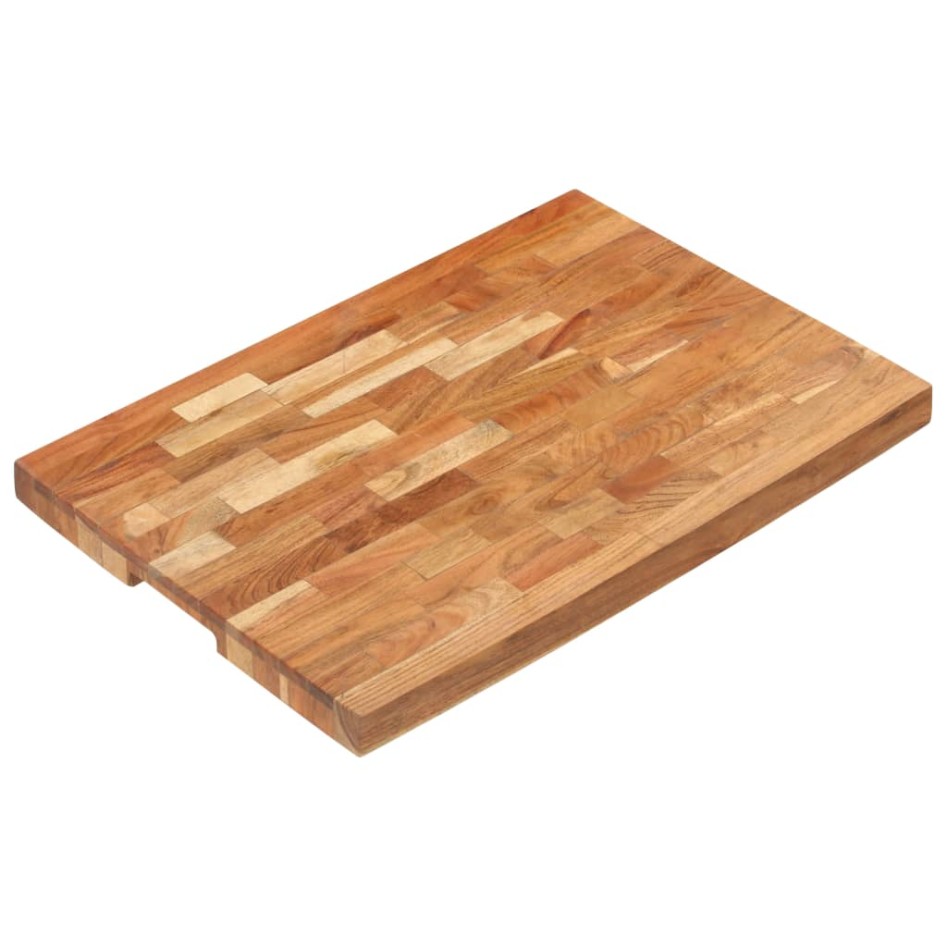 Tabla de cortar de madera maciza de acacia 60x40x4