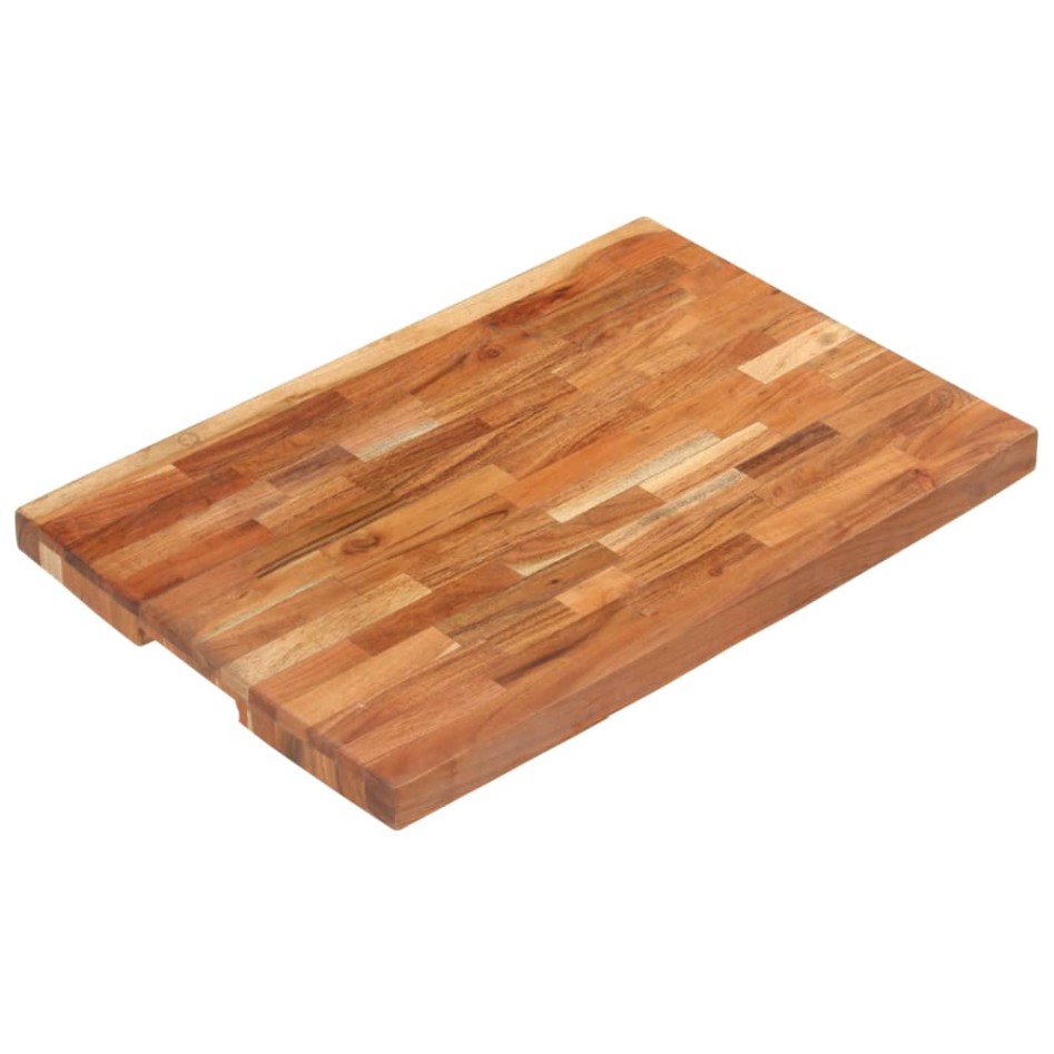 Tabla de cortar de madera maciza de acacia 60x40x4
