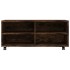 Mueble TV con ruedas madera contrachapada roble humo