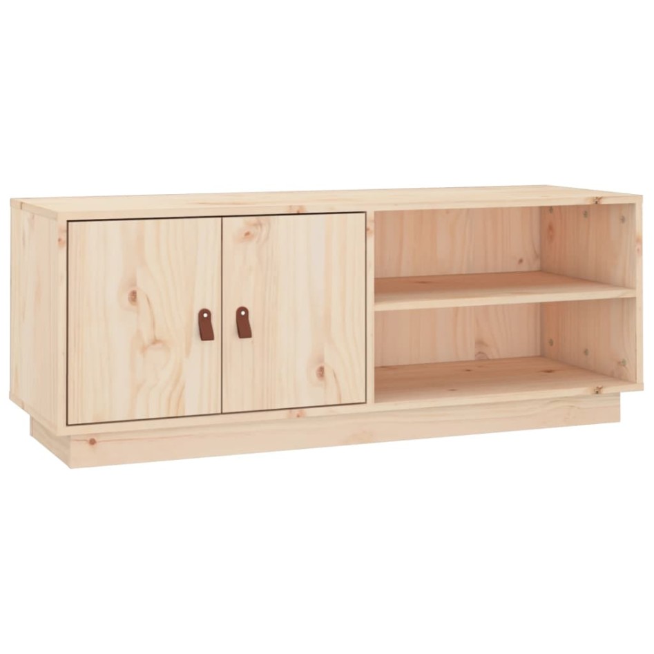Mueble de TV de madera maciza de pino 105x34x40