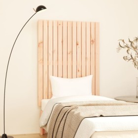 Cabecero de cama de pared madera maciza de pino 82,5x3x110