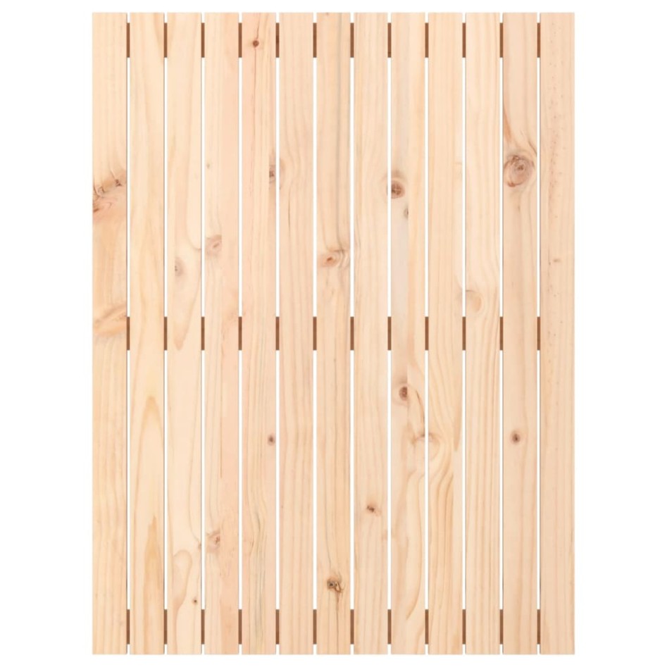 Cabecero de cama de pared madera maciza de pino 82,5x3x110