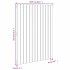Cabecero de cama de pared madera maciza de pino 82,5x3x110