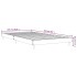 Estructura de cama sin colchón madera marrón roble 100x200