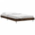 Estructura de cama sin colchón madera roble ahumado 90x190