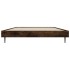 Estructura de cama sin colchón madera roble ahumado 90x190