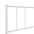 Estructura cama sin colchón con estribo metal blanco 75x190