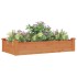 Jardinera arriate forro madera maciza abeto marrón 120x60x25