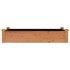 Jardinera arriate forro madera maciza abeto marrón 120x60x25