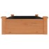 Jardinera arriate forro madera maciza abeto marrón 120x60x25