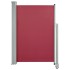Toldo lateral retráctil de jardín rojo 120x300