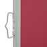 Toldo lateral retráctil de jardín rojo 120x300