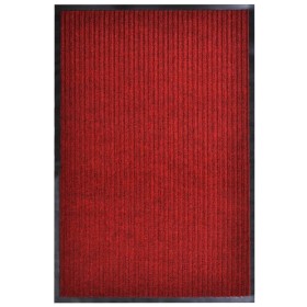 Felpudo de PVC rojo 117x220