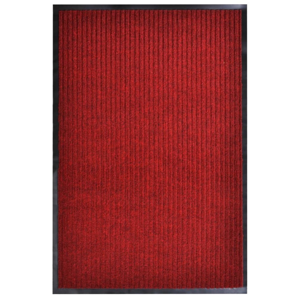 Felpudo de PVC rojo 117x220
