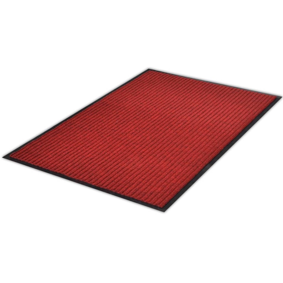 Felpudo de PVC rojo 117x220