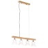 Lámpara de techo industrial madera de mango blanco