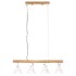 Lámpara de techo industrial madera de mango blanco