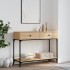 Mesa consola madera de ingeniería roble Sonoma 100x34,5x75