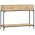 Mesa consola madera de ingeniería roble Sonoma 100x34,5x75