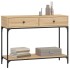Mesa consola madera de ingeniería roble Sonoma 100x34,5x75