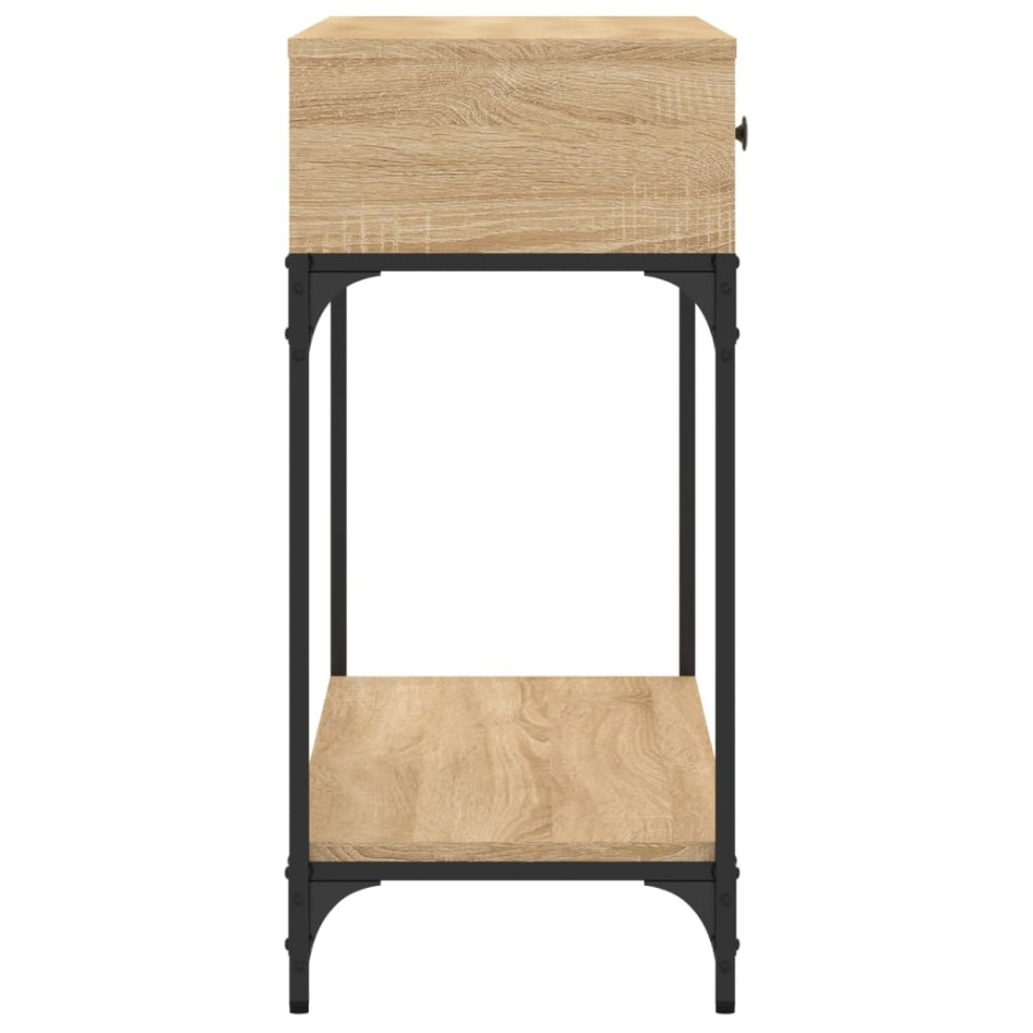 Mesa consola madera de ingeniería roble Sonoma 100x34,5x75