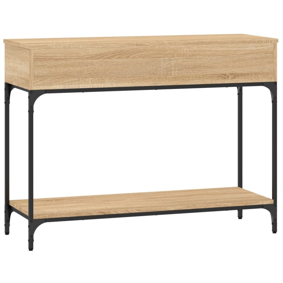 Mesa consola madera de ingeniería roble Sonoma 100x34,5x75