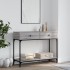Mesa consola madera de ingeniería gris Sonoma 100x34,5x75
