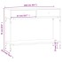 Mesa consola madera de ingeniería gris Sonoma 100x34,5x75