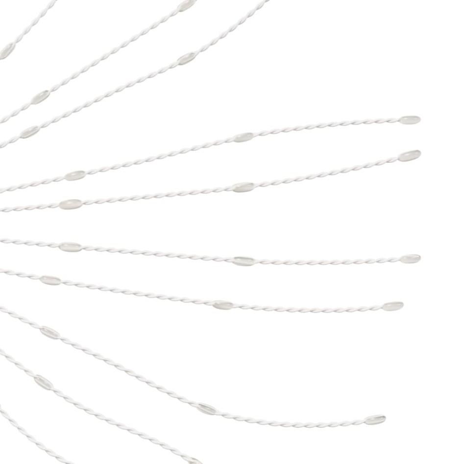 Luces de Navidad de estrellas 8 uds 140 LED blanco frío 17