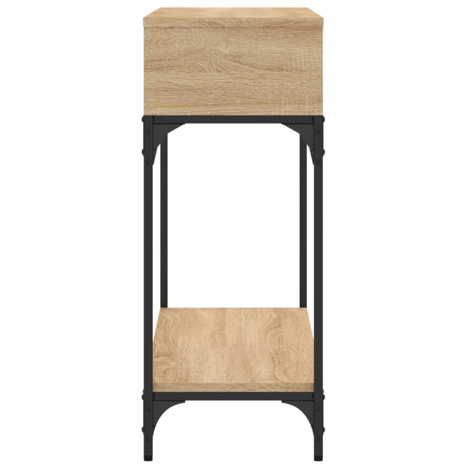 Mesa consola madera de ingeniería roble Sonoma 100x30,5x75