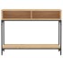 Mesa consola madera de ingeniería roble Sonoma 100x30,5x75