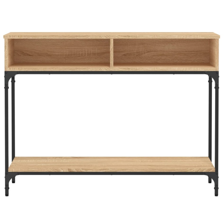 Mesa consola madera de ingeniería roble Sonoma 100x30,5x75