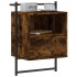 Mesitas de noche de pared 2 unidades roble ahumado 40x30x61