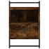 Mesitas de noche de pared 2 unidades roble ahumado 40x30x61