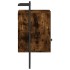 Mesitas de noche de pared 2 unidades roble ahumado 40x30x61