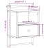Mesitas de noche de pared 2 unidades roble ahumado 40x30x61