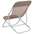 Silla de playa plegable 2 uds acero recubierto textilene