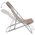 Silla de playa plegable 2 uds acero recubierto textilene