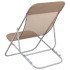 Silla de playa plegable 2 uds acero recubierto textilene