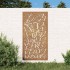 Adorno de pared de jardín acero corten diseño de hoja 105x55