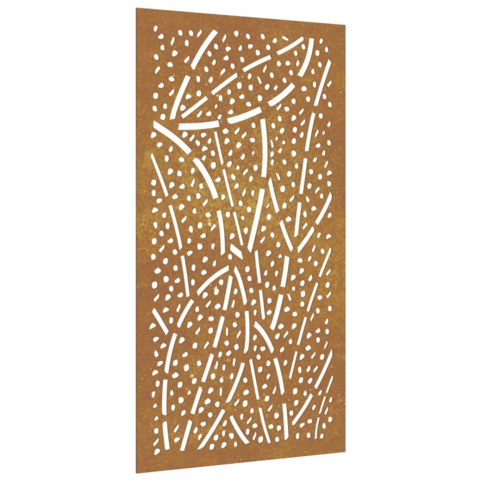 Adorno de pared de jardín acero corten diseño de hoja 105x55