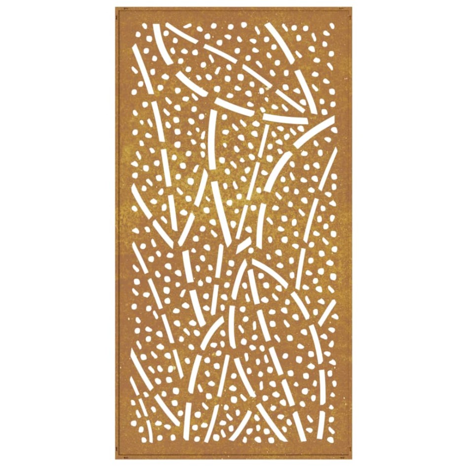 Adorno de pared de jardín acero corten diseño de hoja 105x55