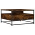 Mesa de centro madera de ingeniería roble ahumado 80x80x45