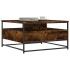 Mesa de centro madera de ingeniería roble ahumado 80x80x45