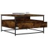 Mesa de centro madera de ingeniería roble ahumado 80x80x45